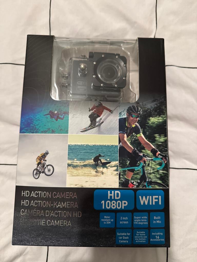Grundig HD Action Camera - Nieuw in doos!, Audio, Tv en Foto, Actiecamera's, Ophalen of Verzenden, Nieuw, Overige merken