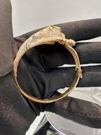 14k Gouden Panter Armband met zirkonia, Ophalen of Verzenden, Nieuw, Goud, Met edelsteen