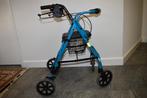 rollator helemaal nagekeken, kleur blauw, Diversen, Ophalen, Opvouwbaar, Zo goed als nieuw