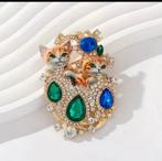 Broche met Katten - GRATIS verzending, Overige materialen, 4 tot 7 cm, Nieuw, Ophalen of Verzenden