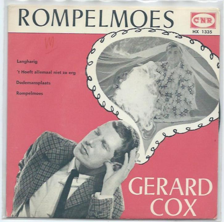 Gerard Cox- Rompelmoes EP !!, Cd's en Dvd's, Vinyl Singles, Zo goed als nieuw, EP, Verzenden