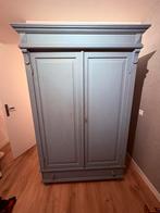 Blauwe Houten Kast, Huis en Inrichting, Kasten | Kledingkasten, Ophalen, Gebruikt, 100 tot 150 cm, 200 cm of meer