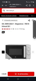 Nieuwe OK. Magnetron - Nooit Gebruikt!, Witgoed en Apparatuur, Magnetrons, Minder dan 45 cm, Nieuw, Ophalen of Verzenden, Magnetron
