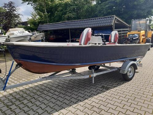 Aluminium Quicksilver 450 SF, Watersport en Boten, Vis- en Consoleboten, Gebruikt, Aluminium