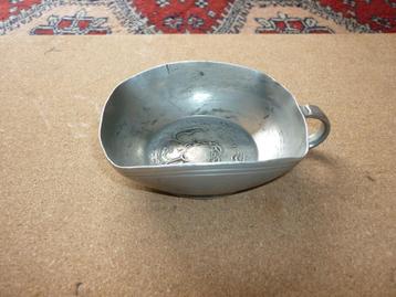 Vintage Royal Holland Daalderop tinnen vierkante beker beschikbaar voor biedingen