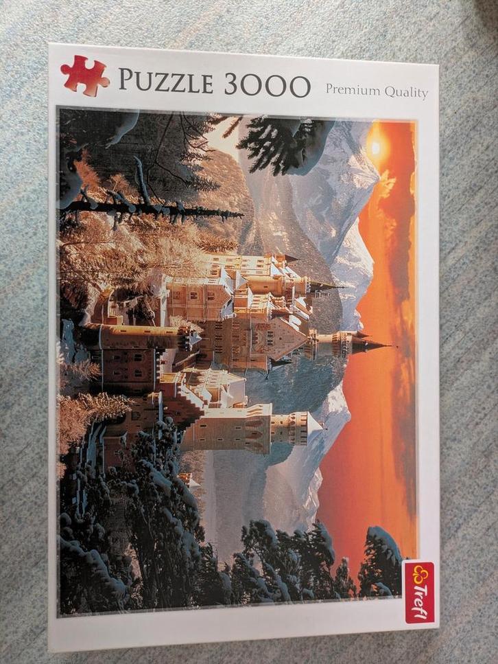 Puzzle Trefl 3000 stukjes - Kasteel Neuschwanstein, Hobby en Vrije tijd, Denksport en Puzzels, Ophalen
