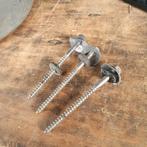 RVS Golfplaatbouten 7 x 110 mm, Ophalen, 50 tot 100 mm, Gebruikt, Schroeven