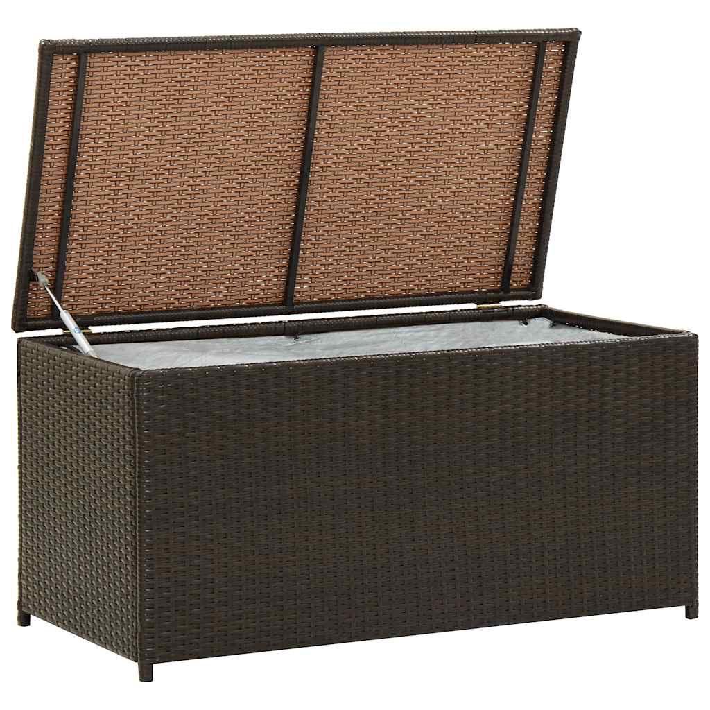 Tuinbox 100x50x50 cm poly rattan bruin -nieuw in doos-, Kunststof, ., Nieuw, Ophalen of Verzenden