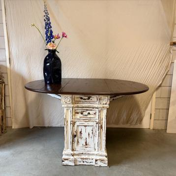 Ontbijttafel / Keukenkast - 162 x 110 cm - mahonie-TTM Wonen beschikbaar voor biedingen