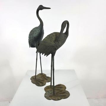Bronze Kraanvogels set vintage jaren 70 xl model  beschikbaar voor biedingen