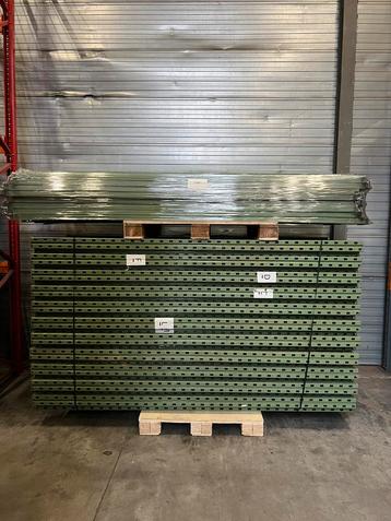 Zware palletstellingen - magazijnstelling groen  beschikbaar voor biedingen