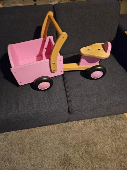 Super lief roze bakfietsje, Kinderen en Baby's, Speelgoed | Buiten | Voertuigen en Loopfietsen, Zo goed als nieuw, Loopfiets, Ophalen of Verzenden