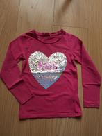 setje name it roze maat 116 fuchsia hart paillet meisje, Kinderen en Baby's, Kinderkleding | Maat 116, Gebruikt, Meisje, Ophalen of Verzenden