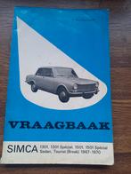 Vraagbaak SIMCA 1301 / 1501 TOURIST, Ophalen of Verzenden