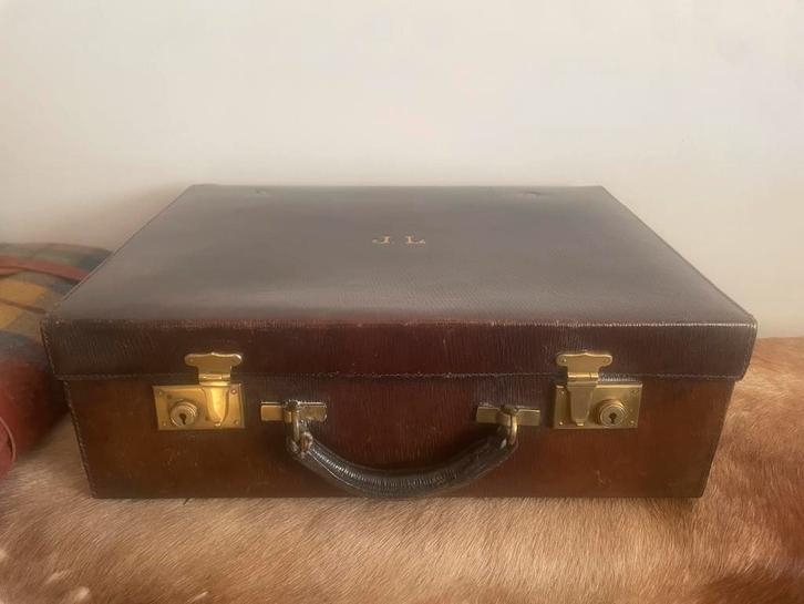 Antiek engels diplomaten/Attache koffer, Antiek en Kunst, Antiek | Woonaccessoires, Ophalen of Verzenden
