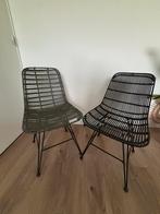 2 Hk living rotan stoelen, Huis en Inrichting, Stoelen, Ophalen, Gebruikt, Twee, Zwart