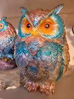 Decoratieve Uilen set - Kleurrijk Beeld, Ophalen of Verzenden, Nieuw, Overige materialen, Dierenbeeld