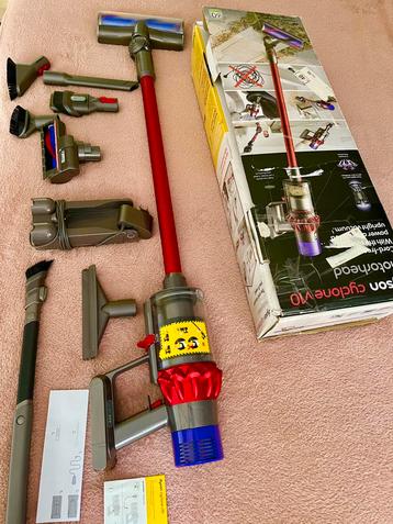 🌹Zeer netjes, Dyson v10 cycloon stofzuiger rood met doos beschikbaar voor biedingen