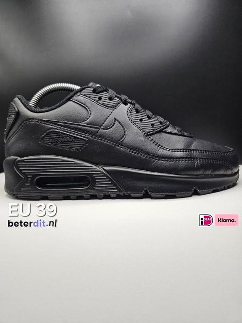 Nike Air Max 90 Leather GS 'Black' Maat: 39, Kleding | Dames, Schoenen, Zo goed als nieuw, Sneakers of Gympen, Zwart, Ophalen of Verzenden