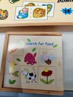 Houten speelgoed doosjes heel leuk zie alle foto's, Ophalen of Verzenden