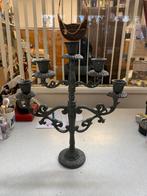 Kandelaar grote oude antieke bronzen koperen ? kandelaar., Antiek en Kunst, Antiek | Kandelaars, Ophalen of Verzenden, Koper of Brons