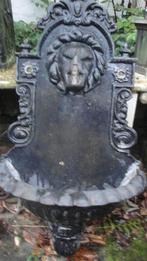 muurfontein leeuw, Tuin en Terras, Ophalen, Gebruikt, Gietijzer, Fontein