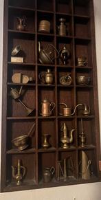 Letterbak met koperen items, Antiek en Kunst, Antiek | Koper en Brons, Verzenden, Koper