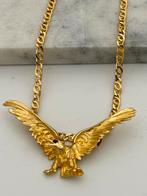 Prachtige 14 karaat goud ketting met arend/eagle hanger 60cm, Met hanger, Nieuw, Ophalen of Verzenden, Nvt