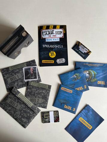Escape Room VR: Submarine & Behind Enemy Lines beschikbaar voor biedingen