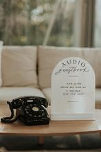 Retro telefoon - Audio gastenboek - Trouwtelefoon, Telecommunicatie, Overige Telecommunicatie, Nieuw, Ophalen of Verzenden
