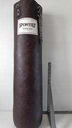Sportief bokszak leer 150 cm x Ø 35 cm  40 kg + wandbeugel, Sport en Fitness, Boksen, Ophalen, Gebruikt, Bokszak