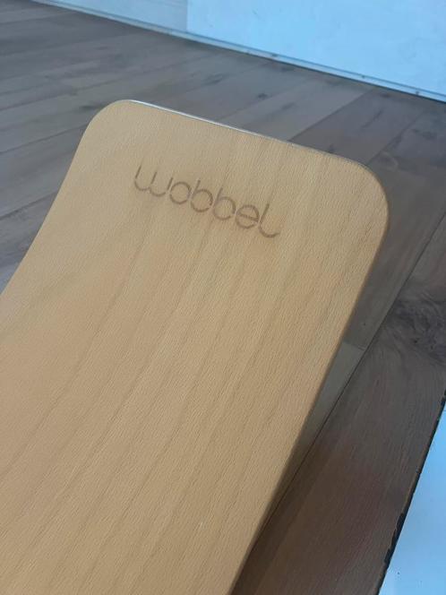 Wobbel Original balansbord met wolvilt in mosterd, Kinderen en Baby's, Speelgoed | Hobbelfiguren, Gebruikt, Ophalen