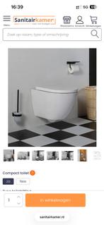 Sani Clear Jama Compact Toiletpot, Ophalen, Nieuw, Glas, Toilet