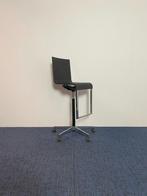 4 x Verrijdbare barkruk Vitra .03 High, zwart/chroom