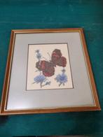 geborduurd schilderij vlinder, Huis en Inrichting, Woonaccessoires | Schilderijen, Tekeningen en Foto's, Ophalen of Verzenden