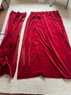 Mooie rode gordijnen 2x 83x186, Gebruikt, 150 tot 200 cm, Ophalen of Verzenden, 150 tot 200 cm