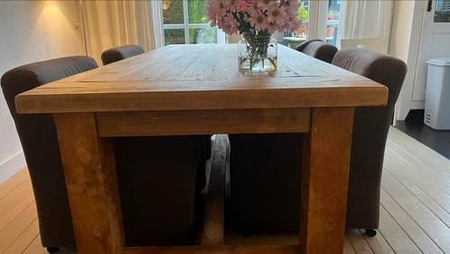 Prachtige massieve eettafel - 2.40 lang, Huis en Inrichting, Tafels | Eettafels, Zo goed als nieuw, 200 cm of meer, Vijf personen of meer