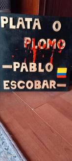 Canvas pablo escobar, Antiek en Kunst, Ophalen of Verzenden