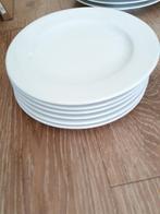 6 blokker borden groot platte witte borden, Ophalen of Verzenden, Nieuw, Bord(en)