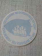 raamsticker Help de Kernwapens de wereld uit, Verzamelen, Ophalen of Verzenden, Zo goed als nieuw, Overige typen