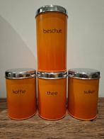 Prachtige oranje retro vintage Brabantia set, Antiek en Kunst, Antiek | Emaille, Ophalen of Verzenden