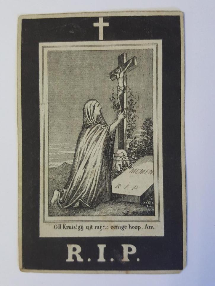 bidprentjes, 2x, Gent/Ledeberg 1841, 1883, Verzamelen, Bidprentjes en Rouwkaarten, Bidprentje, Verzenden