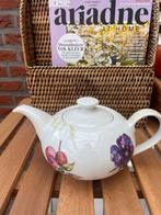 Alie Kruse-Koll Theepot met Bloemmotieven en Geblokt Handvat, Ophalen of Verzenden