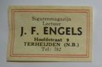 Sigarenmagazijn   Lectuur   J.F. ENGELS   TERHEIJDEN, Verzenden, Zo goed als nieuw, Luciferdoosjes of -merken