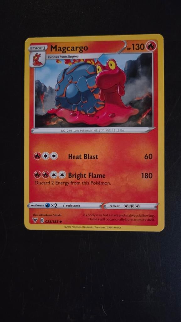 Magcargo 028/185 Vivid Voltage - Goede Staat!, Verzenden, Zo goed als nieuw, Losse kaart