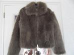steps woman bontjasje ( nep ) kort model, ziet er mooi uit., Ophalen of Verzenden, Gedragen, Maat 38/40 (M), Zwart