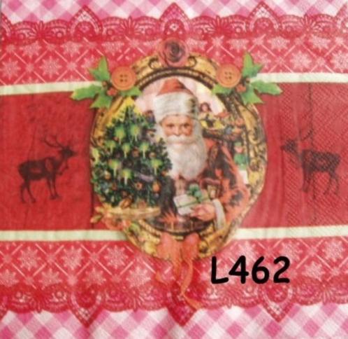 OPRUIMING servetten decoupage – kerstman L462 – 8x, Hobby en Vrije tijd, Knutselen, Nieuw, Materiaal, Verzenden