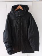 56 luxe  jas zwart dubbel sluiting mouw capuchon 5 zak warm, Zwart, Maat 56/58 (XL), Ophalen of Verzenden, Zo goed als nieuw