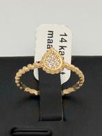 Prachtige 14 karaat gouden damesring maat 17 nieuw, Nieuw, Ophalen of Verzenden, 17 tot 18, Nvt