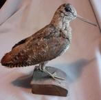 Opgezette Houtsnip op hout, Ophalen of Verzenden, Gebruikt, Vogel, Opgezet dier